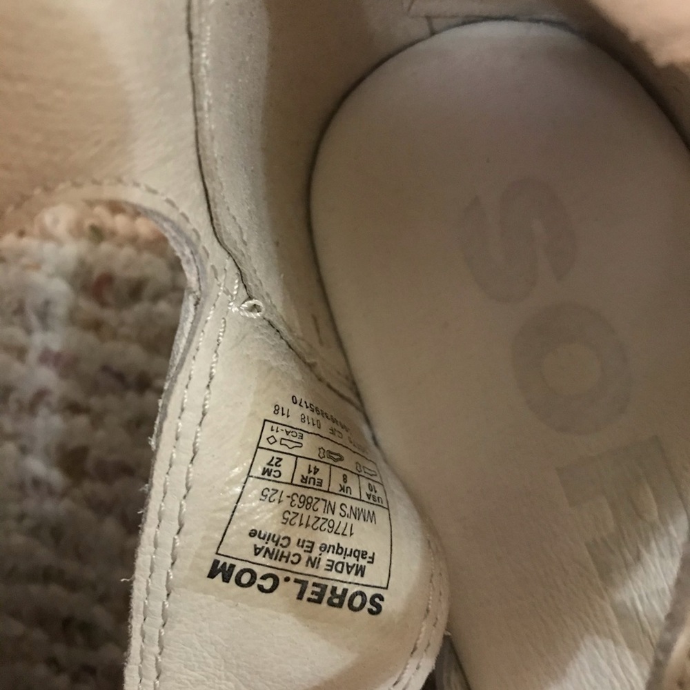 🆕 SOREL x Anthropologie cream leather sandals - Picture 7 of 8